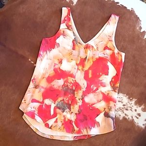 ⭐ $5 ⭐RW&CO Pink Abstract Sleeveless Blouse